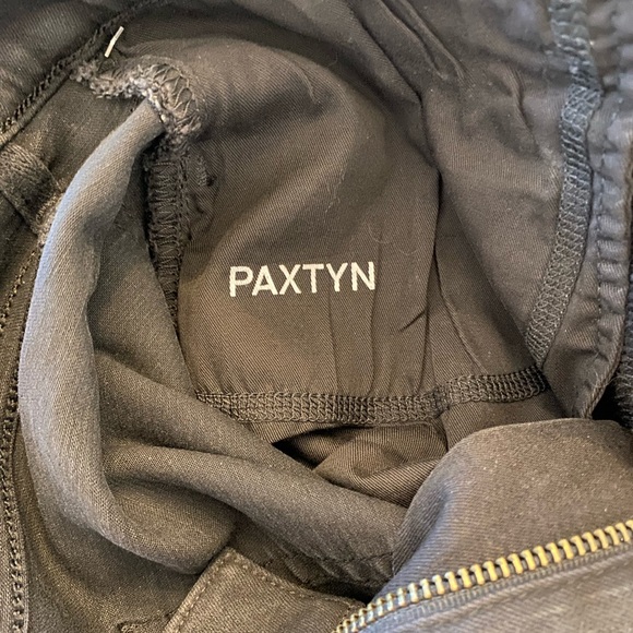 7 For All Mankind Paxtyn Coated Skinny Fit Jeans Black ( 28 ) - Picture 6 of 7